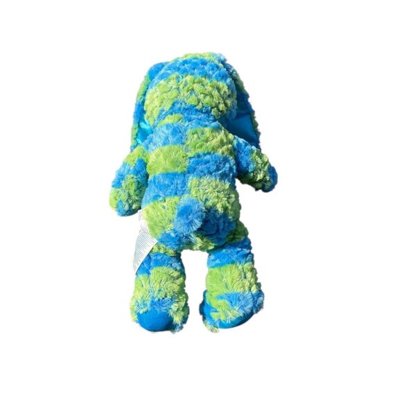 Build A Bear Plush Stuffed Bunny Rabbit Blue Green Stripes Support Pet Toy - Picture 13 of 16